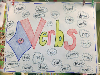 Verbs are Action Words! Freebie - First Grade Blue Skies