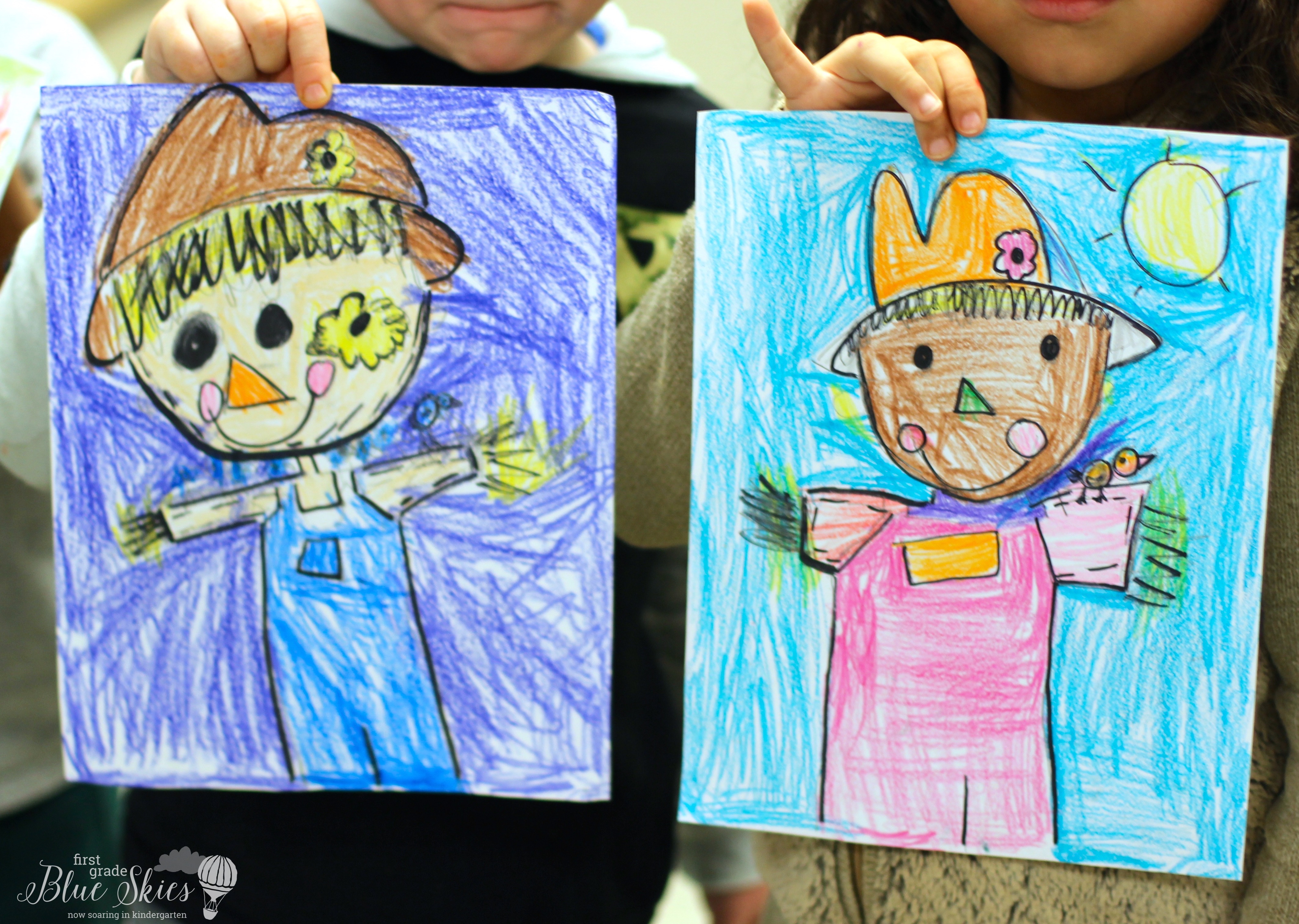 Scarecrow Directed Drawing First Grade Blue Skies Bloglovin’