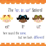 The “er, ir, ur” Sisters Poster Freebie!
