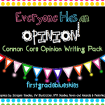 Opinion Writing for Common Core and Freebie