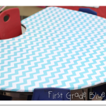 Monday Made It! Chevron Covered Table!