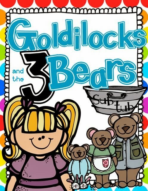Goldilocks and the Three Bears Math and Literacy {Sub Tub}
