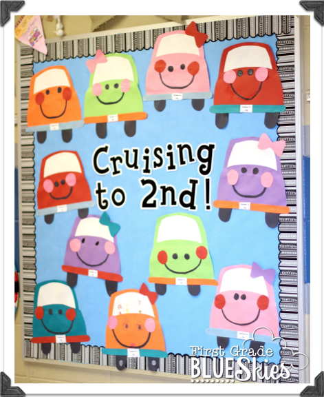 Cruisin’ to Summer! End of the Year Bulletin Board Craftivity