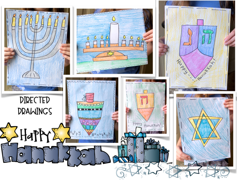 Directed Drawings for Hanukkah and the Nativity