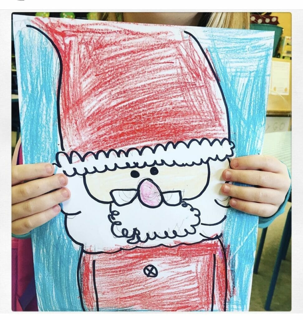 Santa Directed Drawing
